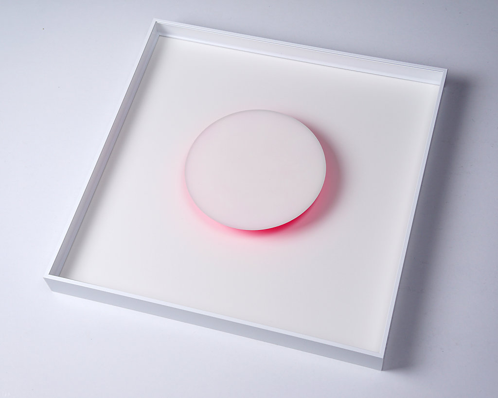 Even the moon borrows it’s light from the sun – White/Magenta 